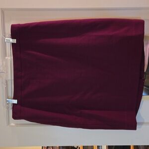 J. Crew The Pencil Skirt burgundy size 14
